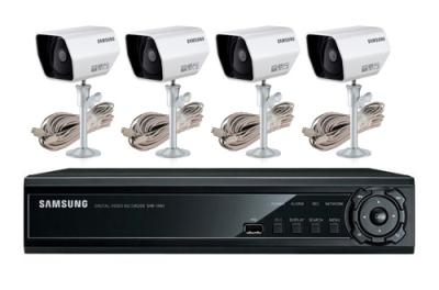 Samsung CCTV SDE-120N 4CH DVR  and  4 Color Cam. (Refurbished)
